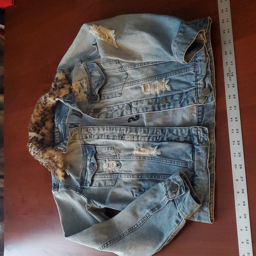 GUNS N ROSES denim Jacket Size Small - Picture 3 of 6